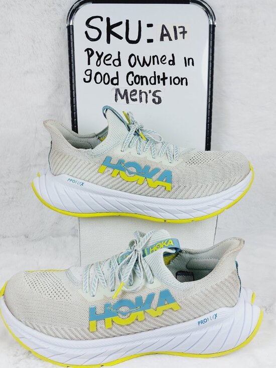 Hoka One One Carbon X 3 Men\'s Billowing Sail/Evening Primrose Running Shoes 9.5D main image 7
